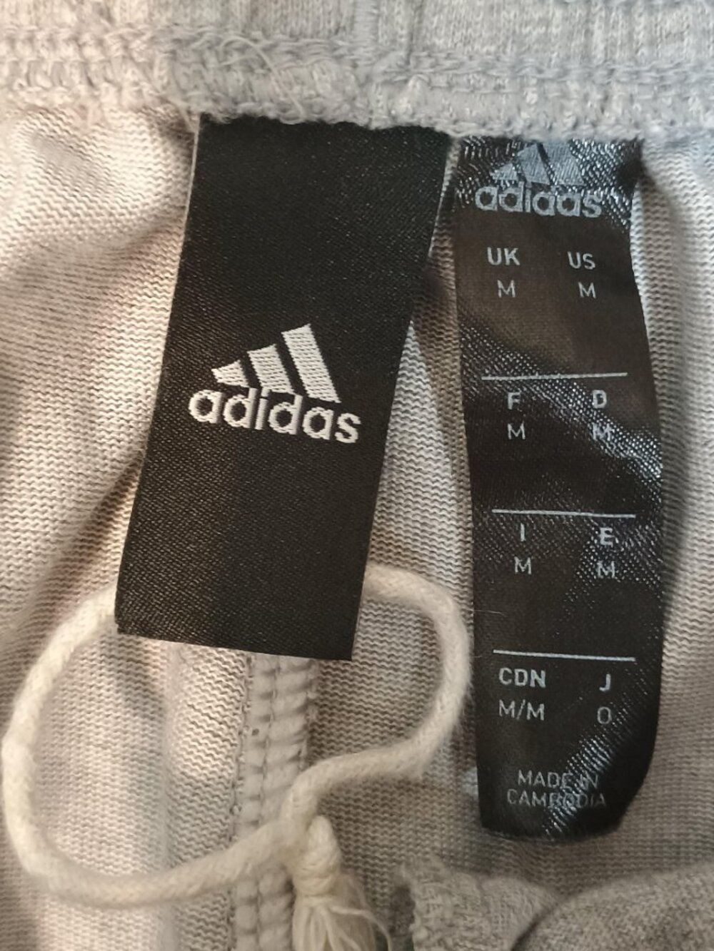 Adidas/Track Pants/Mens Medium/Grey Heather/Essentials Logo Athleisure Streetwea - Picture 3 of 8